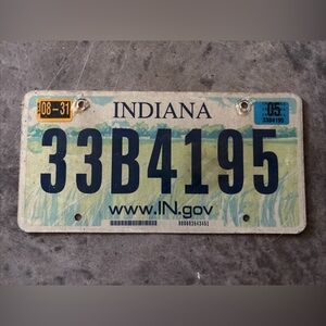 Indiana IN 2000’s 2005 License Plate 33B4195